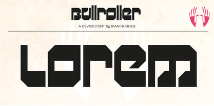 Bull Roller Font Poster 3