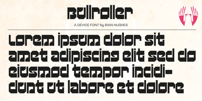 Bull Roller Font Poster 2