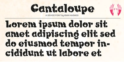 Cantaloupe Font Poster 1
