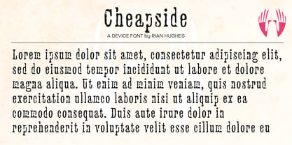 Cheapside Font Poster 2