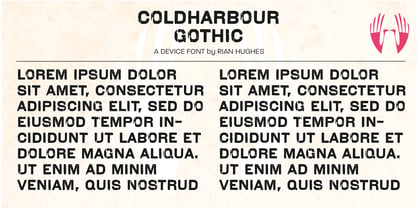Coldharbour Gothic Font Poster 4
