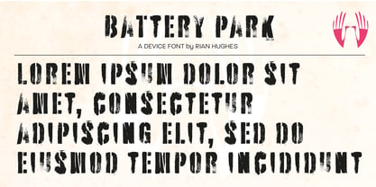 Battery Park Font Poster 5