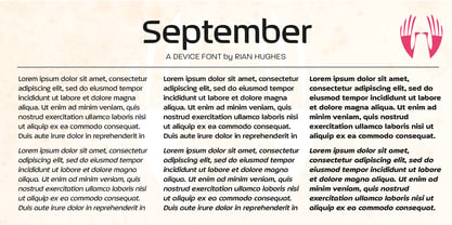 September Fuente Póster 5