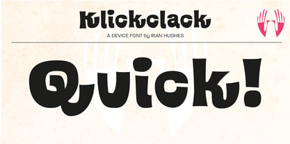 Klickclack Font Poster 3