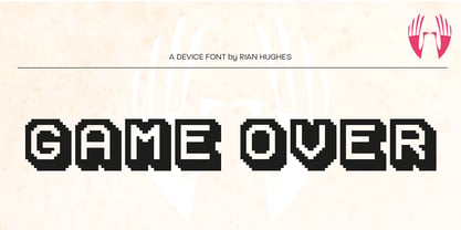 Game Over Font Poster 1