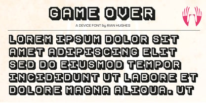 Game Over Font Poster 3