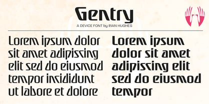 Gentry Font Poster 2
