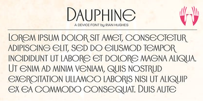 Dauphine Font Poster 8