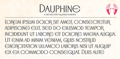 Dauphine Fuente Póster 8