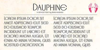 Dauphine Font Poster 7