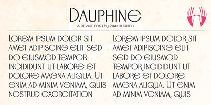 Dauphine Fuente Póster 7