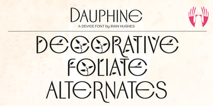 Dauphine Font Poster 6