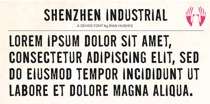 Shenzhen Industrial Font Poster 3