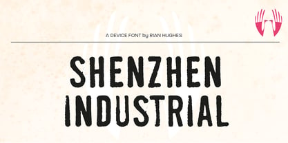 Shenzhen Industrial Font Poster 2