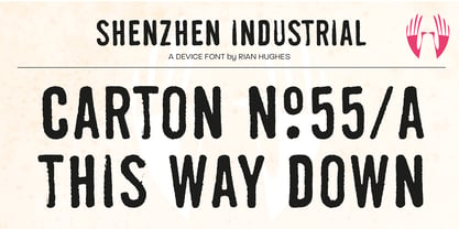 Shenzhen Industrial Font Poster 4