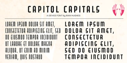 Capitol Capitals Font Poster 4