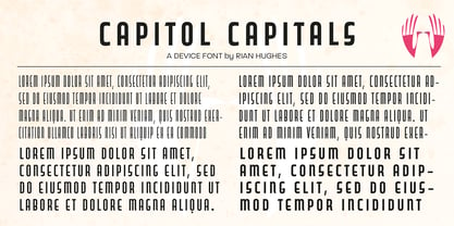 Capitol Capitals Font Poster 3