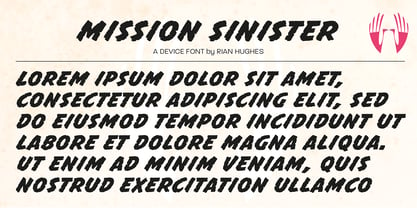 Mission Sinister Font Poster 2