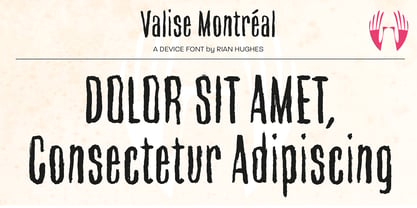 Valise Montreal Font Poster 4