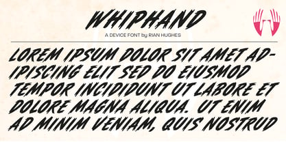 Whiphand Font Poster 2