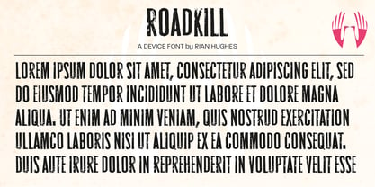 Roadkill Font Poster 10