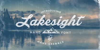 Lakesight Font Poster 1