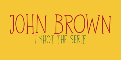 John Brown Font Poster 1