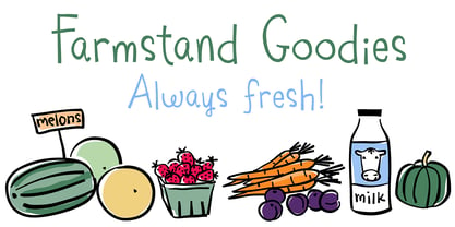 Farmstand Font Poster 5