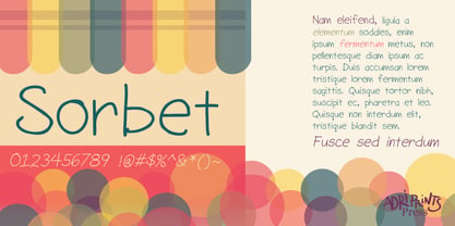 Sorbet Font Poster 2