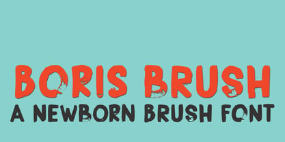 Boris Brush Font Poster 1