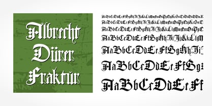 Albrecht Duerer Fraktur Pro Font Poster 5