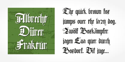 Albrecht Duerer Fraktur Pro Font Poster 4