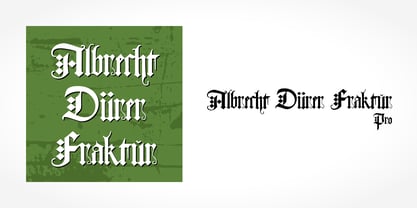Albrecht Duerer Fraktur Pro Fuente Póster 1