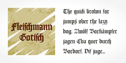 Fleischmann Gotisch Pro Font Poster 4