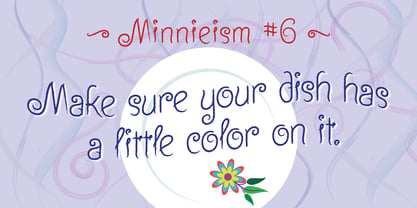 Minnie Brush Font Poster 3