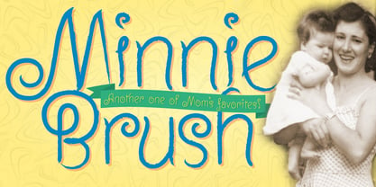 Minnie Brush Font Poster 1