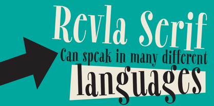 Revla Serif Police Poster 6