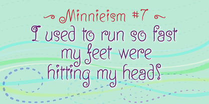 Minnie Brush Font Poster 4