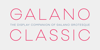 Galano Classic Font Poster 18