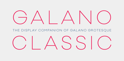 Galano Classic Font Poster 11