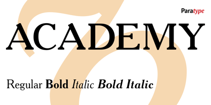 Academy Font Poster 5