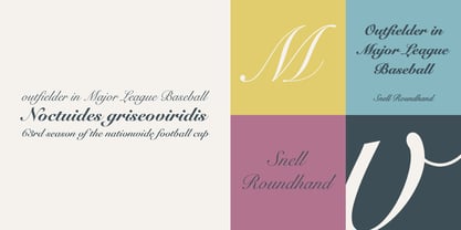 Snell Roundhand Font Poster 3