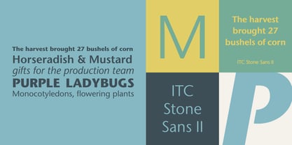 ITC Stone Sans II Font Poster 2