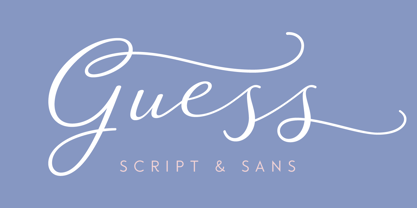 Guess Font Poster 1