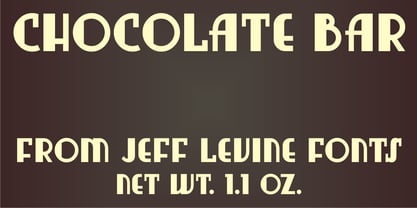 Chocolate Bar JNL Font Poster 1