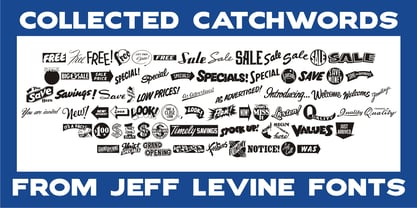Collected Catchwords JNL Font Poster 1