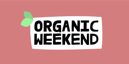 Organic Weekend Font Poster 1