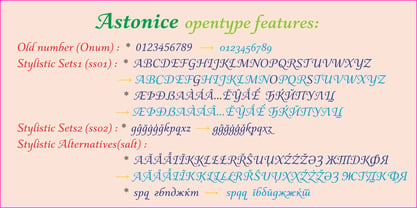 Astonice Font Poster 4