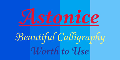 Astonice Font Poster 6