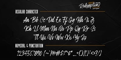 Perfect Redemption Font Poster 9
